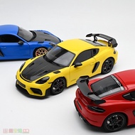 MINICHAMPS Mini Cut 1: 18 Porsche 718 GT4 RS cayman Alloy Car Model