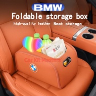 BMW Car storage box car organizer trunk storage box storage bag high-quality leather foldable for ix