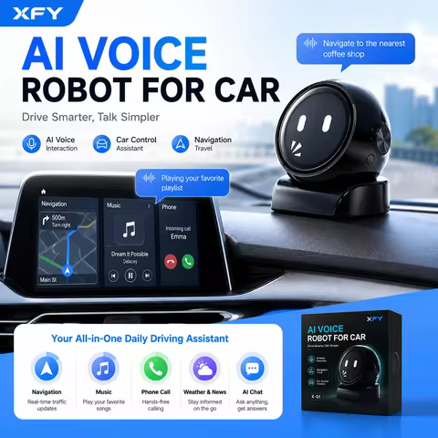 NEW 2026 XFY AI Car Voice Robot Car Intelligent Driving Partner Voice Navigation Music Call Control 