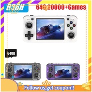 【W】R36H Handheld Retro Game Console 64G 20000+Games Linux 3.5 Inch Portable Pocket Video Player for 
