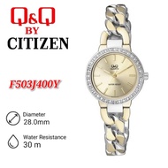 Q&Q by Citizen Women's Metal Analog Wrist Watch F503 / F503J400Y