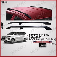 Toyota Innova 2016--2023 Roof Rail No Drill type (Black)