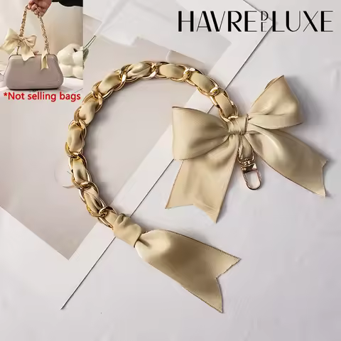 Silk scarf decorative chain for Longchamp Handheld chain bag metal replacement bag decorative chain 