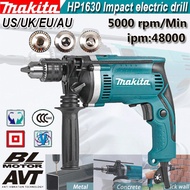 Top Quality Makita Multifunctional Household 48000ipm Electric Impact Drill 1000W 5000rpm High Power Hand Drill Hammer Drill Electric Impact Drill Concrete Steel Products Electric