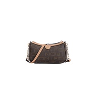 FION Monogram PVC with Leather Shoulder Bag