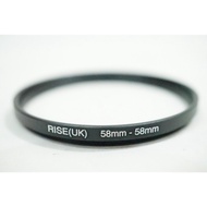 Rise UK Step Up Filter Ring Adapter 58mm - 58mm Stepup 58 - 58