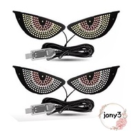 JONY Cars Dynamic LED Light, Animation LED Modification Devil Eyes LED Light, Auto Accessories USB 1