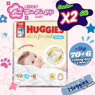 (Combo of 2 packs) Huggies 70+6 newborn diapers super cheap super soft huggies bobby huggies newborn