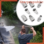 [Sharprepublic] 8 Pieces Pressure Washer Adapter Set for Car Washing Accessories Sturdy