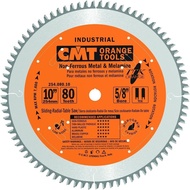 CMT 254.080.10 ITK Non-Ferrous, PVC & Melamine Saw Blade, 10-Inch x 80 Teeth, TCG Grind with 5/8-Inc