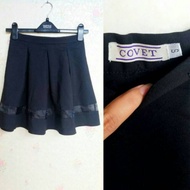 Covet Black Flare Skirt