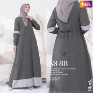 Gamis Nibras Ns 88 Terbaru 2023 / Fashion Muslim Gamis Dress Nibras /
