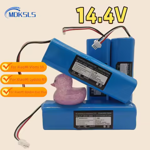 12800mAh For Xiaomi Lydsto R1 Viomi S9 Roidmi Eve Plus lithium-ion rechargeable battery, robot vacuu