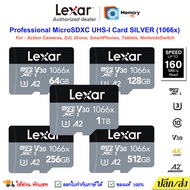 LEXAR Micro SD card Professional 64GB/128GB/256GB/512GB/1TB (1066x) w Adapter UHS-I,V30,class10,A2,C