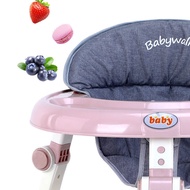Baby Walker Music Multifunctional Anti-Tip Foldable 6-18 Months Baby Walker