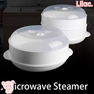 LILAC Oven Steamer Microwave Food Round Cookware Steamed Dumpling Rice Microwave Special