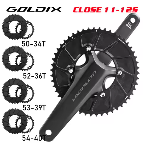 GOLDIX 110bcd Road bike Chainring 110 bcd chainring narrow wide Bike Double Chainring 4 bolt for SHI