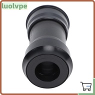 LUOLVUO Bike Bottom Bracket, Press Fit Aluminum Alloy Press Fit Bottom Bracket, Durable Black 24mm S