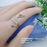 925 Sterling Silver Women's Ring 925 Silver Abacus Ring/ Silver Women's Ring