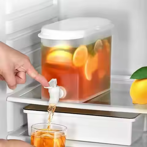 Refrigerator Cold Kettle Iced Beverage Dispensers tea dispenser for fridge 2.8L Large Capacity Iced 