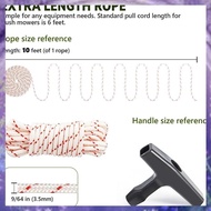 3Pack 10 Ft X 9/64in(3.5mm) Pull Cord Rope with StarterHandle, Braided Ropes with High Tensile Stren