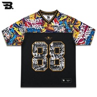 Baba Apparel Jersey Oversize Art Graffiti 88 Boxy Fit/ NFL/ Baseball/ Retro/ Unisex/