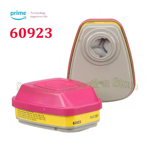 P100 Respirator Cartridge/Filter 60923 NIOSH Against Organic Vapors Acid Gases Ammonia Methylamine F