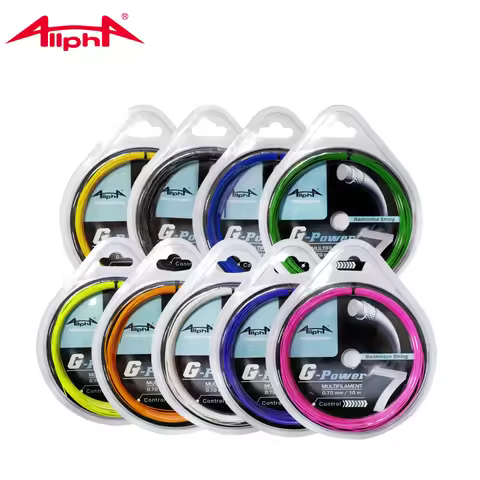Allpha 10pcs Badminton Racket String 0.7mm Control Standard Badminton String 30 Pounds