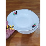 9-INCH Rooster Plastic Plate Round Dinner Plate/