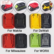 LILY DIY Adapter, Portable Durable Battery Connector, Practical ABS Holder Base for Makita/DeWalt/WORX/Milwaukee 18V Lithium Battery