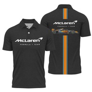 McLaren F1 Exclusive POLO T Shirt Sulam Mercedes F1 Racing Team Sauber Motorsport Turbo Baju Tee Sho