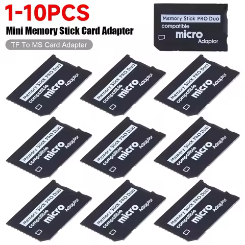 Single Slot Mini Memory Stick Mirco SD TF to MS Pro Duo Adapter for PSP Card Slot Adapter Converter 