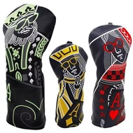 Golf Head Cover For Driver Wood Fairway Rescue Hybrid Set King And Queen And Knight Golf Club Golf C