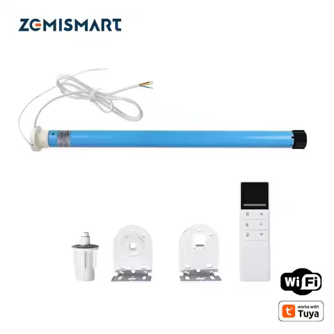 Zemismart WiFi Electric Roller Shade Blinds Motor 1.1Nm Engine Shutter for 30mm Tube Work with Tuya 