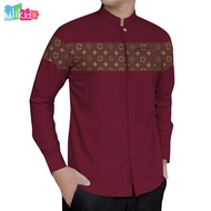 Ulikids Baju Kemeja Muslim Pria Lengan Panjang Motif Batik Koko Terbaru