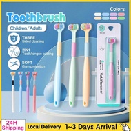 ✨Kids/Adult Three Sided Soft Hair Tooth Toothbrush 牙刷 Ultra Fine Toothbrush Oral Care Safety 3 Brush