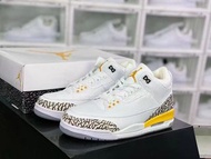 Nike Air Jordan 3喬丹3代籃球鞋｜顏色 白｜ 黃 ｜尺碼 36 36.5 37.5 38 38.5 39 40 40.5 41 42 42.5 43 44 44.5 45 46
