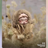 SKULLPANDA Guangzhi ของแท้ของแท้ของแท้ชุดการทอผ้าในสวนแบบแขวนสำหรับเก็บสะสมตุ๊กตาไวนิลจี้ตุ๊กตาขยับแ