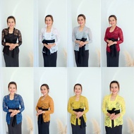 COD  Baju Kebaya Brokat Stretch Kebaya Bali Modern Kebaya Bali / Kebaya Brukat Sabrina / Kebaya Mode