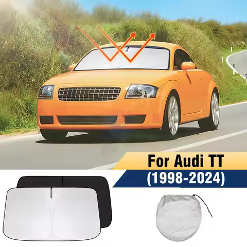 Windshield Sun Shade For Audi TT 8N 8J FV 1998-2020 2021 2022 2023 2024 Window Shade Sun Visor Cover