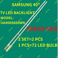 NEW 1 SET UA40D6600WN  SAMSUNG 40" LED TV BACKLIGHT UA40D6600 UA40D6400
