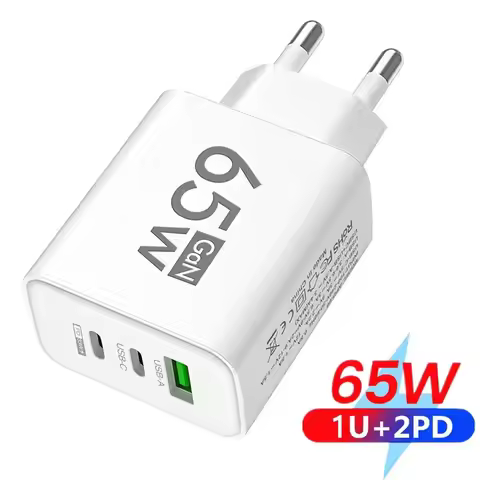 GaN Charger 65W USB Type C Charging Phone Charger Adapter USB PD Charge 3.0 Adpter For iPhone Samsun