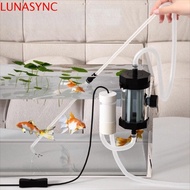LUNASYNC Aquarium Water Changer, USB Powered Electric Fish Tank Feces Suction Pump, Efficient 280GPH