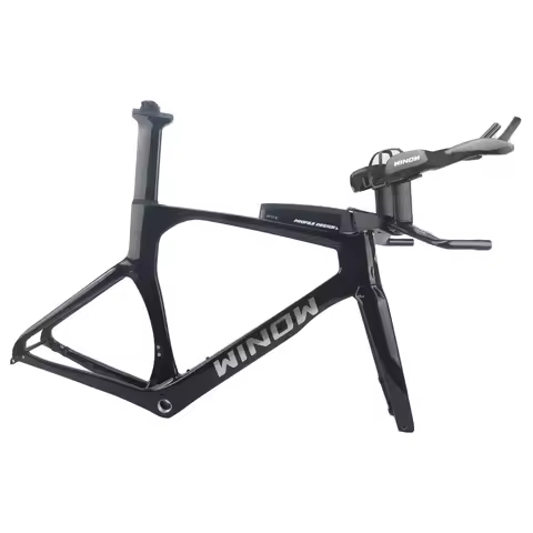 Carbon TT Frame Chinese Triathlon Bike Frame Disc Time Trial Bike Frame with New TT Handlebar HB052 