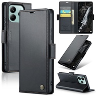 Case for Xiaomi Redmi Note 14/Note 14 Pro/Note 14 Pro+ 5G Leather Kickstand Wallet Magnetic Clasp Fl