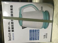 【Kolin 歌林】1.5L雙層防燙304不鏽鋼快煮壺(KPK-UD1519)