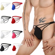 Sexy and Comfy Mens T Back GString Briefs Breathable Tangas Thong Lingerie