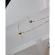 A.piece สร้อยเงินแท้ [all silver 925] Simply classic collection : Ball chain necklace