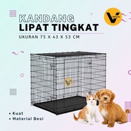 JUMBO Cat Dog Cage Folding House Level 76x43x53 cm
