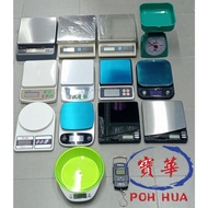 Digital Kitchen Scale Measuring Jewelry Weighing Weight Food Scale Stainless Steel 1g 2kg 5kg 10kg H